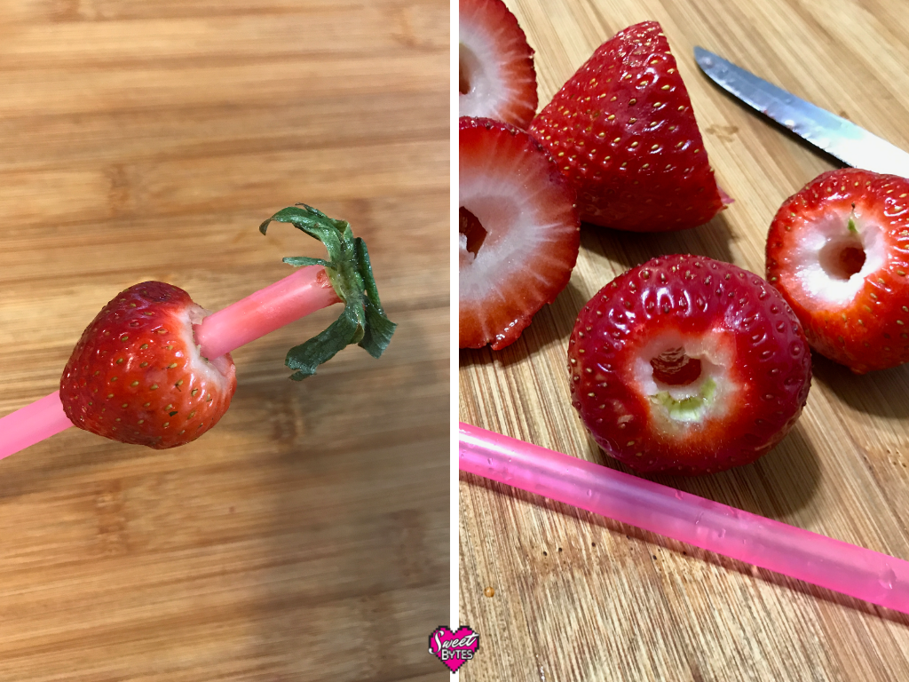 Strawberry Whipped Cream Mug with Straw